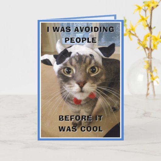 Grumpy Cat Birthday Card Karte (Gelbe Blume)