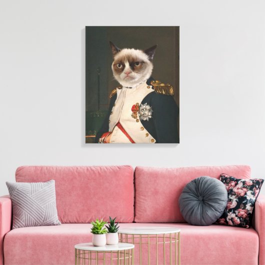 Grumpy Cat Classic Malerei Leinwanddruck (Insitu (Wohnzimmer))