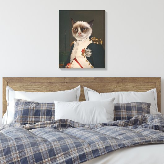 Grumpy Cat Classic Malerei Leinwanddruck (Insitu (Schlafzimmer))