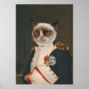 Grumpy Cat Classic Malerei Poster