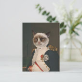 Grumpy Cat Classic Malerei Postkarte (Stehend Vorderseite)