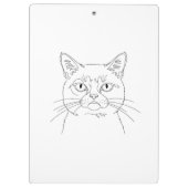 Grumpy Cat Clipboard Klemmbrett (Rückseite)
