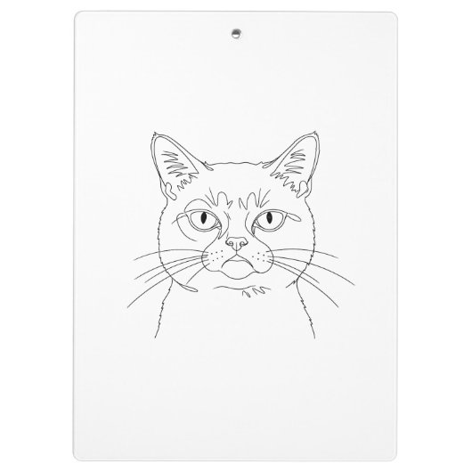 Grumpy Cat Clipboard Klemmbrett (Rückseite)