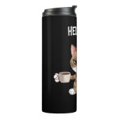 Grumpy Cat Coffee Lover Design Geschenk Thermosbecher (Nach links gedreht)