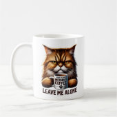 Grumpy Cat Coffee Tasse - "Verlass mir allein" mor (Links)