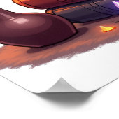 Grumpy Cat Dark Academia Reader Bookworm Gothic Li Poster (Ecke)