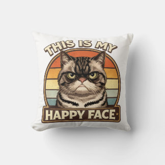 Grumpy Cat "Das ist mein glückliches Gesicht" Lust Kissen