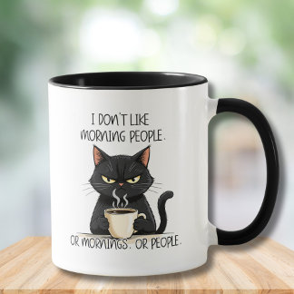 Grumpy Cat Don't Like Morning People Mug Tasse