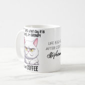 Grumpy Cat Drink Kaffee Zitat Kaffeetasse (Vorderseite Links)