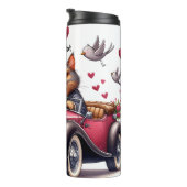 Grumpy Cat Driving Liebe Machine Thermosbecher (Nach rechts gedreht)