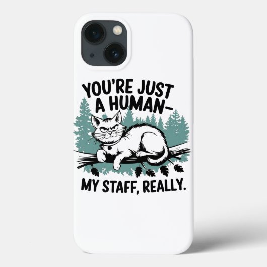 Grumpy Cat - 'Du bist nur ein Mensch, meine Mitarb Case-Mate iPhone Hülle (Rückseite)