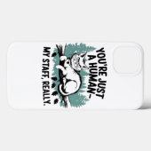 Grumpy Cat - 'Du bist nur ein Mensch, meine Mitarb Case-Mate iPhone Hülle (Rückseite (Horizontal))