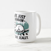 Grumpy Cat - 'Du bist nur ein Mensch, meine Mitarb Kaffeetasse (VorderseiteRechts)