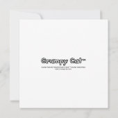 Grumpy Cat Einladungen - Sie sind eingeladen (Rückseite)