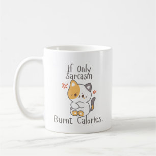 Grumpy Cat Energy - Sarcasm brennt keine Kalorien Kaffeetasse