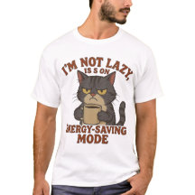 Grumpy Cat “Energy-Saving Mode” Funny Quote Design