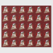 Grumpy Cat Frohe Weihnachtswrapping Papier Geschenkpapier (Flach)