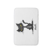 GRUMPY CAT - Funny Meh Cat - Crazy Cat Lady Gift Badematte (Vorderseite Vertikal)