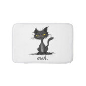 GRUMPY CAT - Funny Meh Cat - Crazy Cat Lady Gift Badematte (Vorderseite)