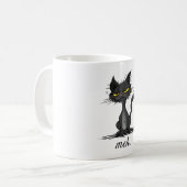 GRUMPY CAT - Funny Meh Cat - Crazy Cat Lady Gift Kaffeetasse (Vorderseite Links)