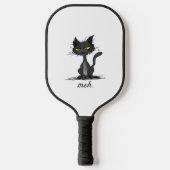 GRUMPY CAT - Funny Meh Cat - Crazy Cat Lady Gift Pickleball Schläger (Vorderseite)