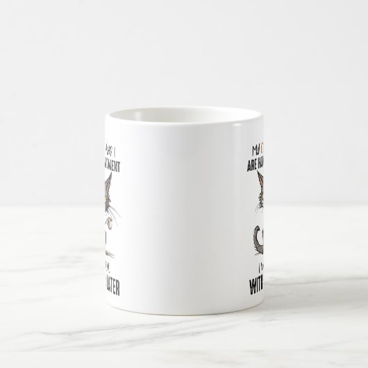 Grumpy Cat Funny Sprichwort Kaffeetasse (Mittel)