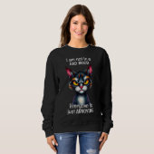 Grumpy Cat Funny Zitat Sweatshirt (Vorne ganz)
