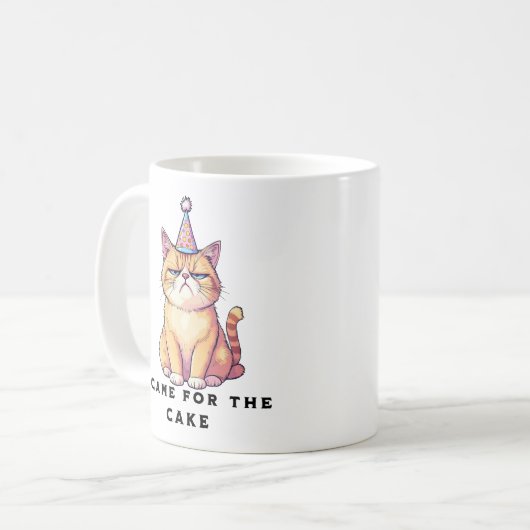 Grumpy Cat Geburtstag Kaffeetasse (Vorderseite Links)