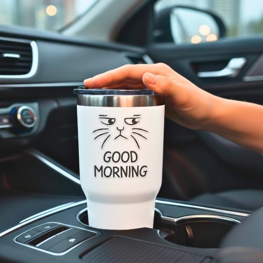 Grumpy Cat "Good Morning" Aufkleber