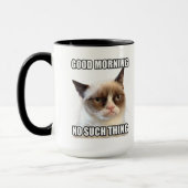 Grumpy Cat™ Good Morning - Nichts dergleichen Tasse (Links)