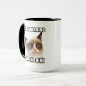 Grumpy Cat™ Good Morning - Nichts dergleichen Tasse (Vorderseite Links)