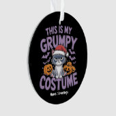 Grumpy Cat Halloween Costume Funny Holiday Animal Ornament (Vorderseite)