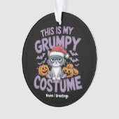 Grumpy Cat Halloween Costume Funny Holiday Animal Ornament (Vorderseite)