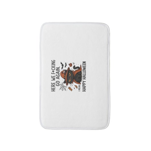 Grumpy Cat Halloween Klassischer T - Shirt Badematte (Vorderseite Vertikal)