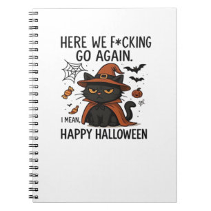 Grumpy Cat Halloween Klassischer T - Shirt Notizblock