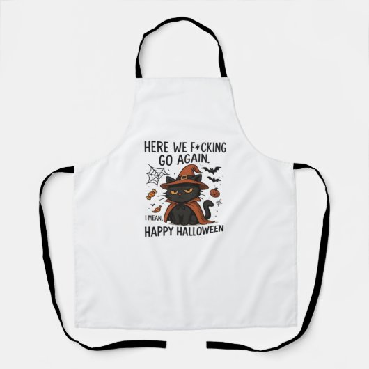 Grumpy Cat Halloween Klassischer T - Shirt Schürze (Vorderseite)