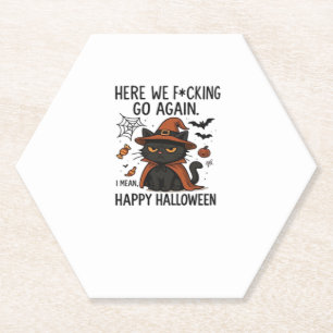 Grumpy Cat Halloween Klassischer T - Shirt Untersetzer