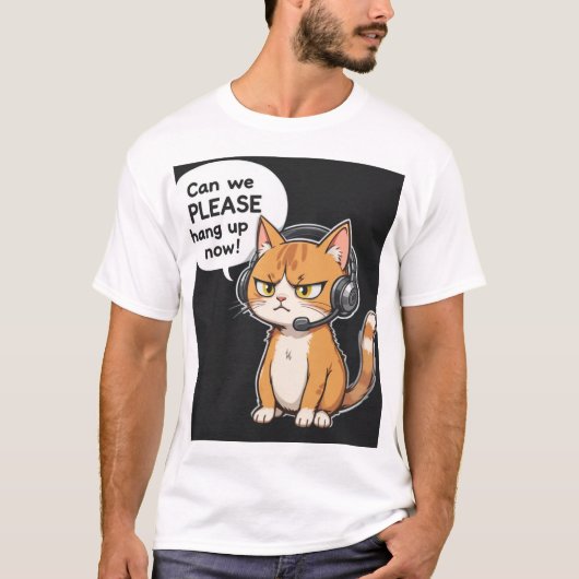 Grumpy Cat Headset T - Shirt (Vorderseite)