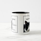 Grumpy Cat "I Hate Morning People" Kaffee Tasse! Zweifarbige Tasse (Mittel)