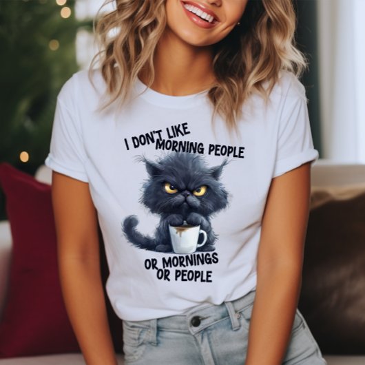 Grumpy Cat Ich mag Morgenmenschen nicht T-Shirt