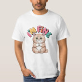 Grumpy Cat "I'm Fine" Funny Cartoon Shirt (Vorderseite)