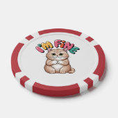 Grumpy Cat "I'm Fine" Funny Cartoon Shirt Pokerchips (Einzeln)