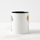 Grumpy Cat "I'm Fine" Funny Cartoon Shirt Zweifarbige Tasse (Mittel)