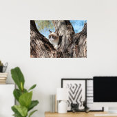 Grumpy Cat™ in einem Baumposter Poster (Heimbüro)