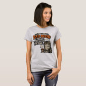 Grumpy Cat Kaffee-Stimmung – Retro-lustiges Zitat- T-Shirt (Vorne ganz)