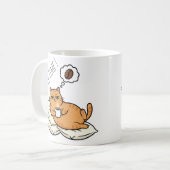 Grumpy Cat Kaffeezeit Keramikbecher Kaffeetasse (Vorderseite Links)