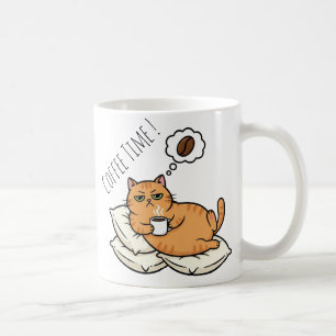 Grumpy Cat Kaffeezeit Keramikbecher Kaffeetasse