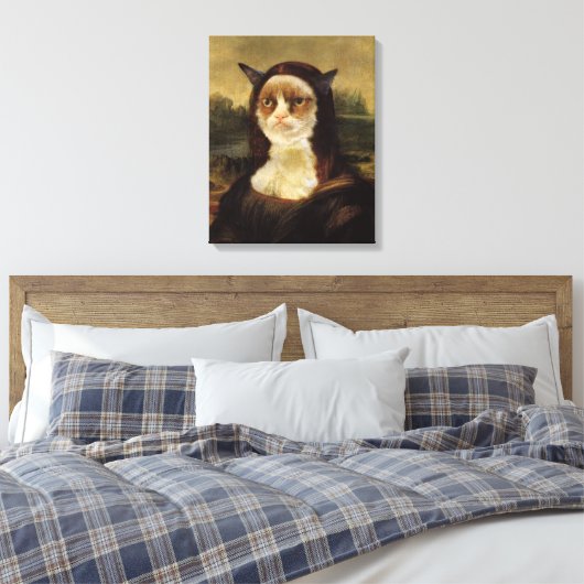 Grumpy Cat Leinwanddruck (Insitu (Schlafzimmer))