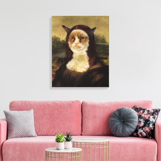 Grumpy Cat Leinwanddruck (Insitu (Wohnzimmer))