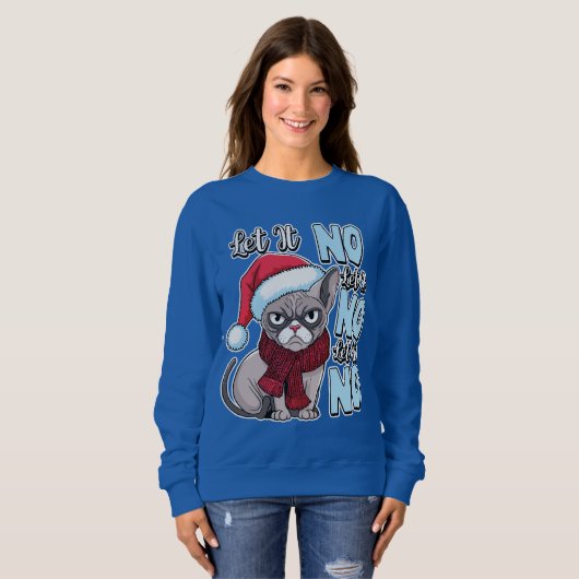 Grumpy Cat Ließ es Sweatshirt (Vorne ganz)